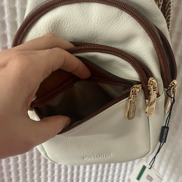 NWT BOSTANTEN Sling Bag Cross Body Bag Trendy Leather Crossbody Purse - Picture 10 of 12